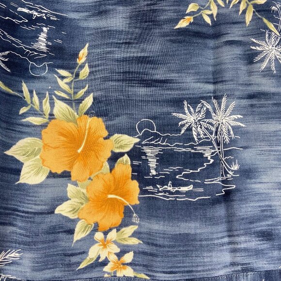 Van Heusen Hawaiian Shirt 100% Rayon SzL - Picture 5 of 5